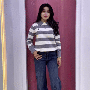 ⚫⚪ Striped Elegance Polo Collection – Bold, Chic & Timeless ✨👕