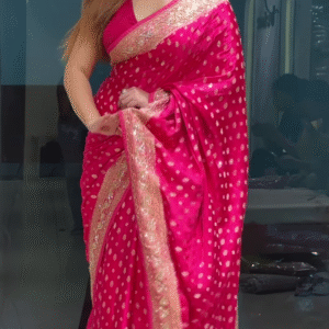 Ethnic Motifs Zari Banarasi Saree – A Timeless Banarasi Treasure